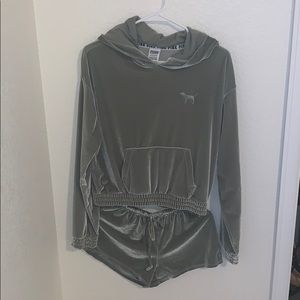 PINK velvet lounge set